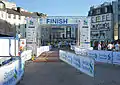 Ligne d'arrivée du marathon de Jersey en 2011