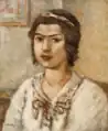 Jeune Fille en blanc, 1936, huile sur toile, 45&nbsp;×&nbsp;38&nbsp;cm, Tel Aviv Museum.