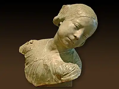 Jeune fille à la tête penchée (1888-1894), grès émaillé, Paris, Petit Palais.
