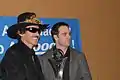 Johnson (à droite) au côté de Richard Petty