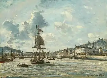 Entrée dans le Port de Honfleur, 1863Art Institute of Chicago.