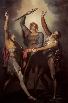 Le Serment du Grütli, Johann Heinrich Füssli, 1780.