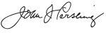 Signature de John J. Pershing