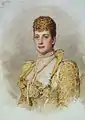 Queen Alexandra when Princess of Wales, 1895, aquarelle