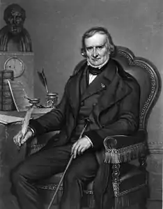 Joseph Récamier, manière noire d'après Paulin Guérin