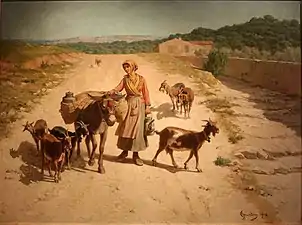 La Chevrière et son âne