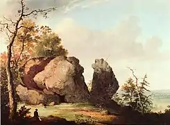 Judge's Cave, West Rock, New Haven, vers 1856, New Haven Museum and Historical Society (en)