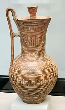Jarre attique, v. 740 av. J.-C., Collections d'Antiquités de l'État bavarois de Munich.