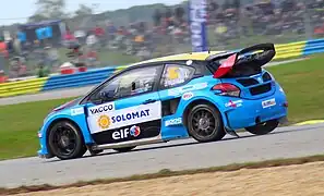 La Peugeot 208 I WRX Supercar de Julien Fébreau en 2022.