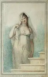 Juliette Récamier par Richard Cosway, début XIXe siècle, dessin.