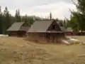 Les cabanes de berger en bois.
