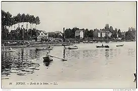 Les bords de Seine au début du XXe&nbsp;siècle.