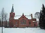 L'église façade de côté.