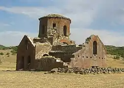 L'Église rouge, construite au VIe siècle dans le district de Güzelyurt.