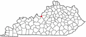 Localisation de West Point, Kentucky