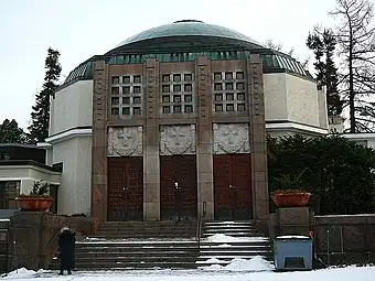 Chapelle du cimetière de Kalevakangas à Tampere (Wäinö Gustaf Palmqvist et Einar Sjöström, 1913).