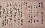 Rouleau datant de l'époque de Heian et classé trésor national du Japon.