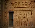 Sculptures dans la Grande Chaitya (véranda).