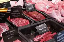 Viande de kangourou.