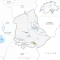Carte de la communanza dans son district.