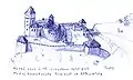 Chateau de Modrý Kameň au XVIIe siècle