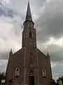 L'église de Burst vue de face