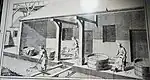 Page « tannerie » de la Grande Encyclopédie de Denis Diderot (exposée aux Moulins de Kerouat)