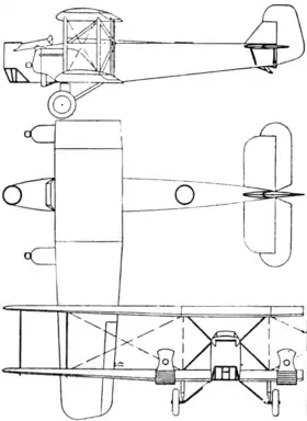vue en plan de l’avion