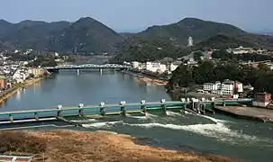 Le Kiso-gawa depuis le mont Igi.