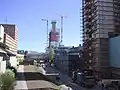 Vue de la zone industrielle en construction