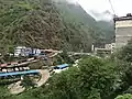La frontière avec la Chine.