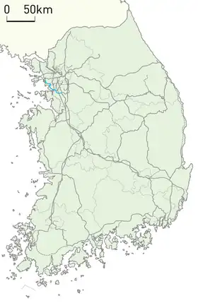 Ligne Suin entre Incheon et Suwon.