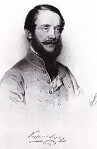 August Prinzhofer (en), Portrait de Lajos Kossuth, lithographie.