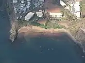Plage de Koungou, au nord de Mayotte où a été reconnu le plus ancien site archéologique de l'archipel des Comores (VIIIe&nbsp;siècle)