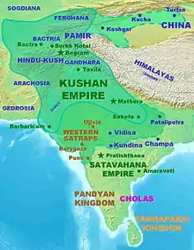 L'empire kouchan vers 150