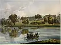 Le lac et le château de Kouzminki vers 1825.
