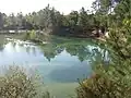 Le lac bleu.