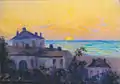 Lever du soleil à 'Île d'Yeu - 1925 - Pastel - 26&nbsp;×&nbsp;36&nbsp;cm