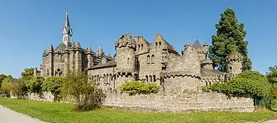 Le château du Löwenburg (de), en septembre 2021