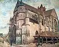 Alfred Sisley :L'Église de Moret, temps de gelée, 1893, collection particulière.