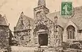 L'église et l'enclos paroissial de La Martyre en 1908.
