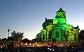 L'abbaye lors d'un concert des « Nuits romanes ».