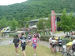 Arrivée 2017 à Auzat pour les parcours de la Mountagnole (105&nbsp;km) et de l'Ariégeoise (160&nbsp;km). L'Ariégeoise XXL (168,5&nbsp;km) arrivait à Goulier Neige