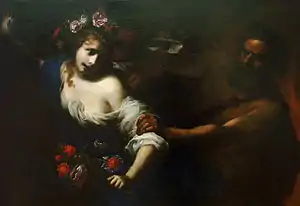 Rapt de Perséphone (Simone Pignoni, vers 1650)