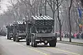 3 LAROM durant une parade militaire lors de la journée nationale roumaine