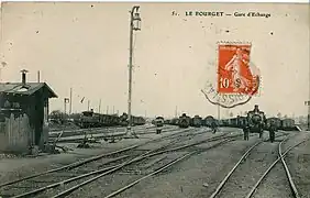 La gare du Bourgetau début du XXe siècle.