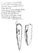 Dessin des silex.