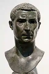 Portrait de Lucius Calpurnius Piso Pontifex.Fin Ier&nbsp;siècle avant notre ère ou début Ier&nbsp;siècle de notre ère.