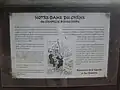 Le panonceau explicatif à l'entrée du site.