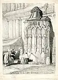 La fontaine de la Crosse en 1822.